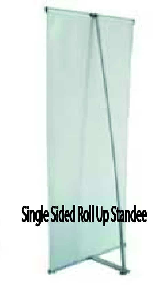 Single sided standee